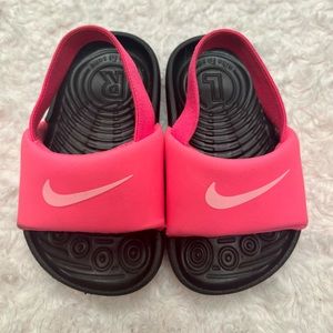 Infant Babygirl Hot Pink Nike Kawa Slides